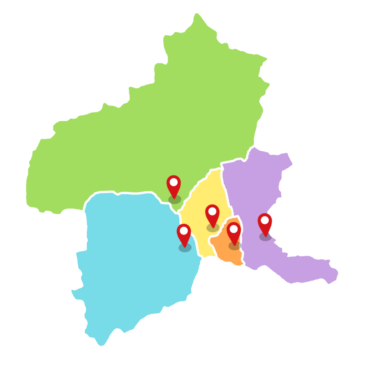 群馬日野支店所在地マップ